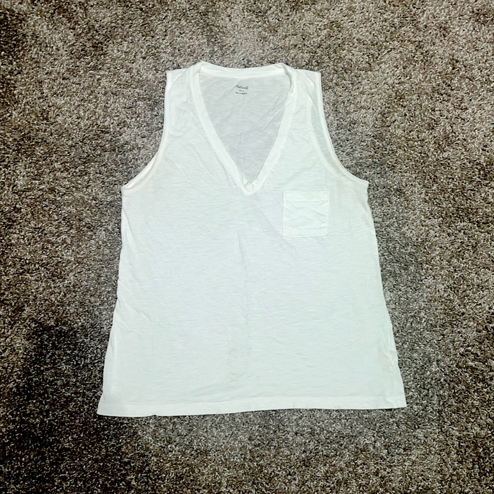 Madewell White Tank Top